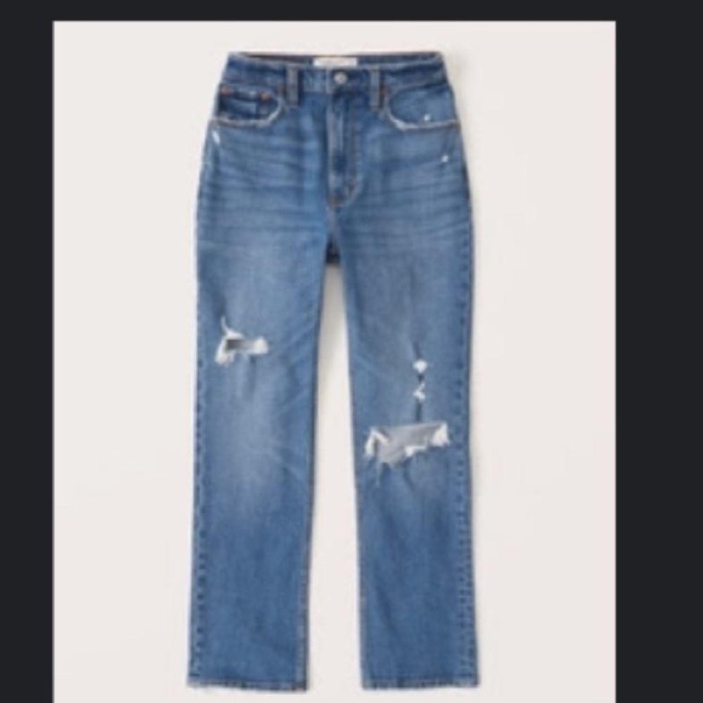 90’s straight ultra high rise jeans